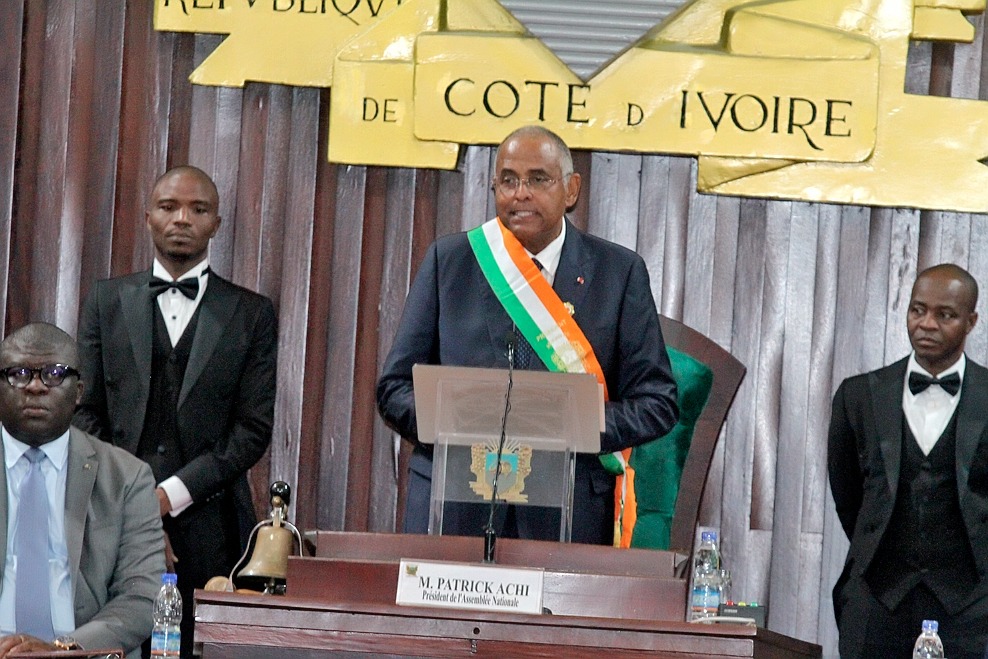 Patrick Achi élu président de l’Assemblée nationale ivoirienne