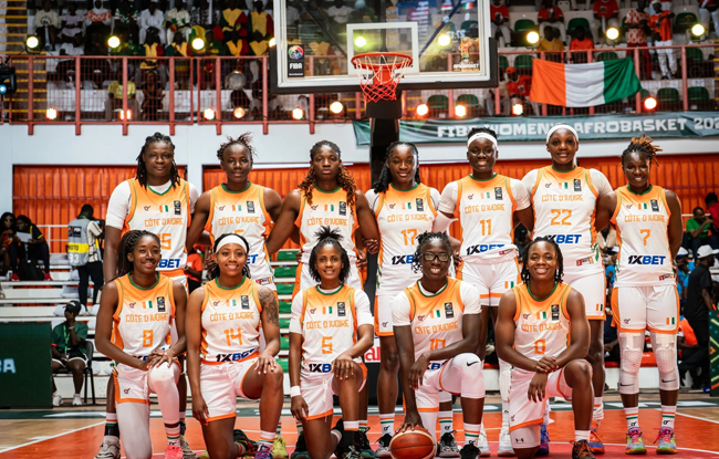 Afrobasket Dames 2025 : la Côte d'Ivoire bat l'Egypte (75-63)