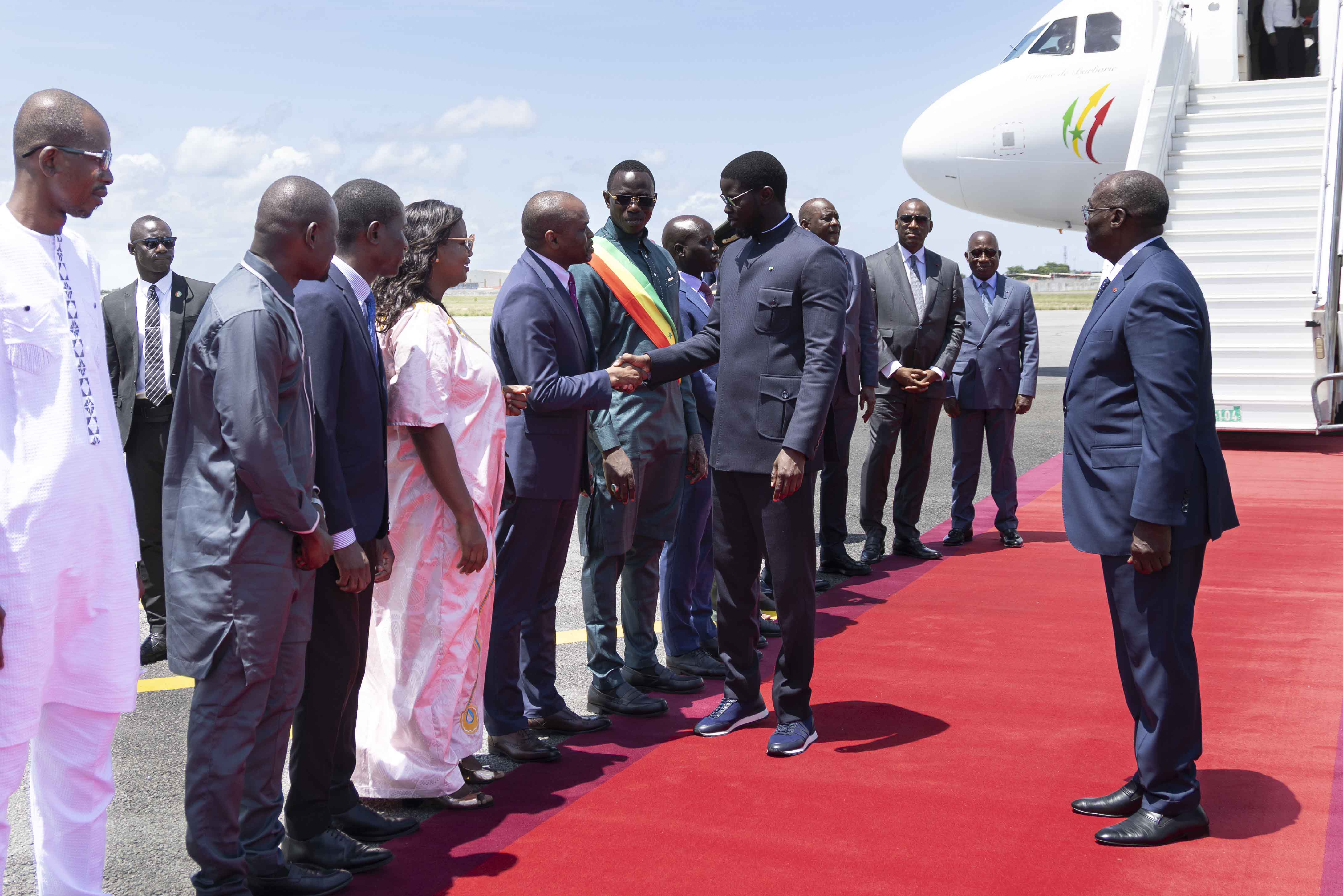 Arrivée à Abidjan de Bassirou Diomaye Faye