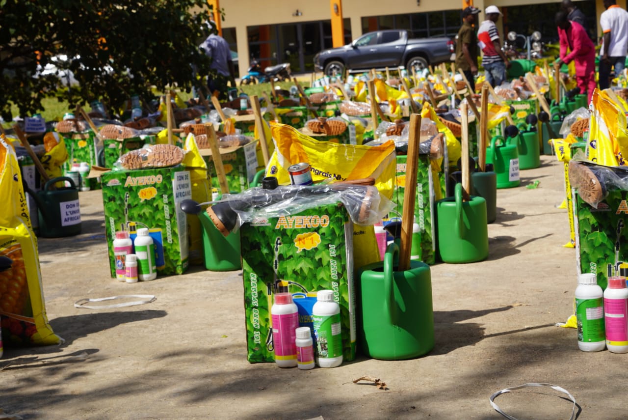 La CNFCI dote 115 producteurs du Bafing en équipements agricoles avec l'appui de l'UA