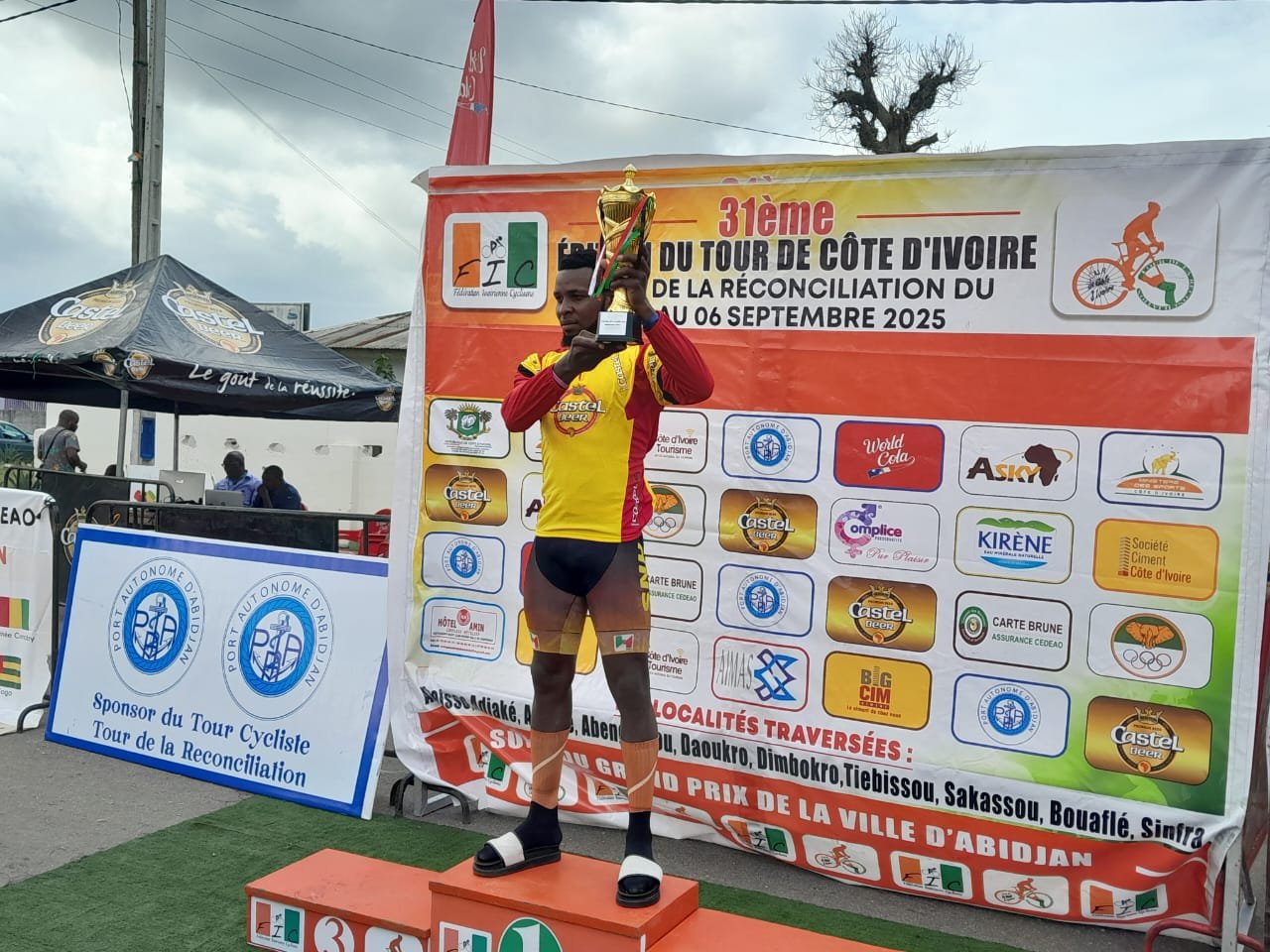 Tour cycliste de Côte d’Ivoire 2025 : le Camerounais Kuere remporte la première étape
