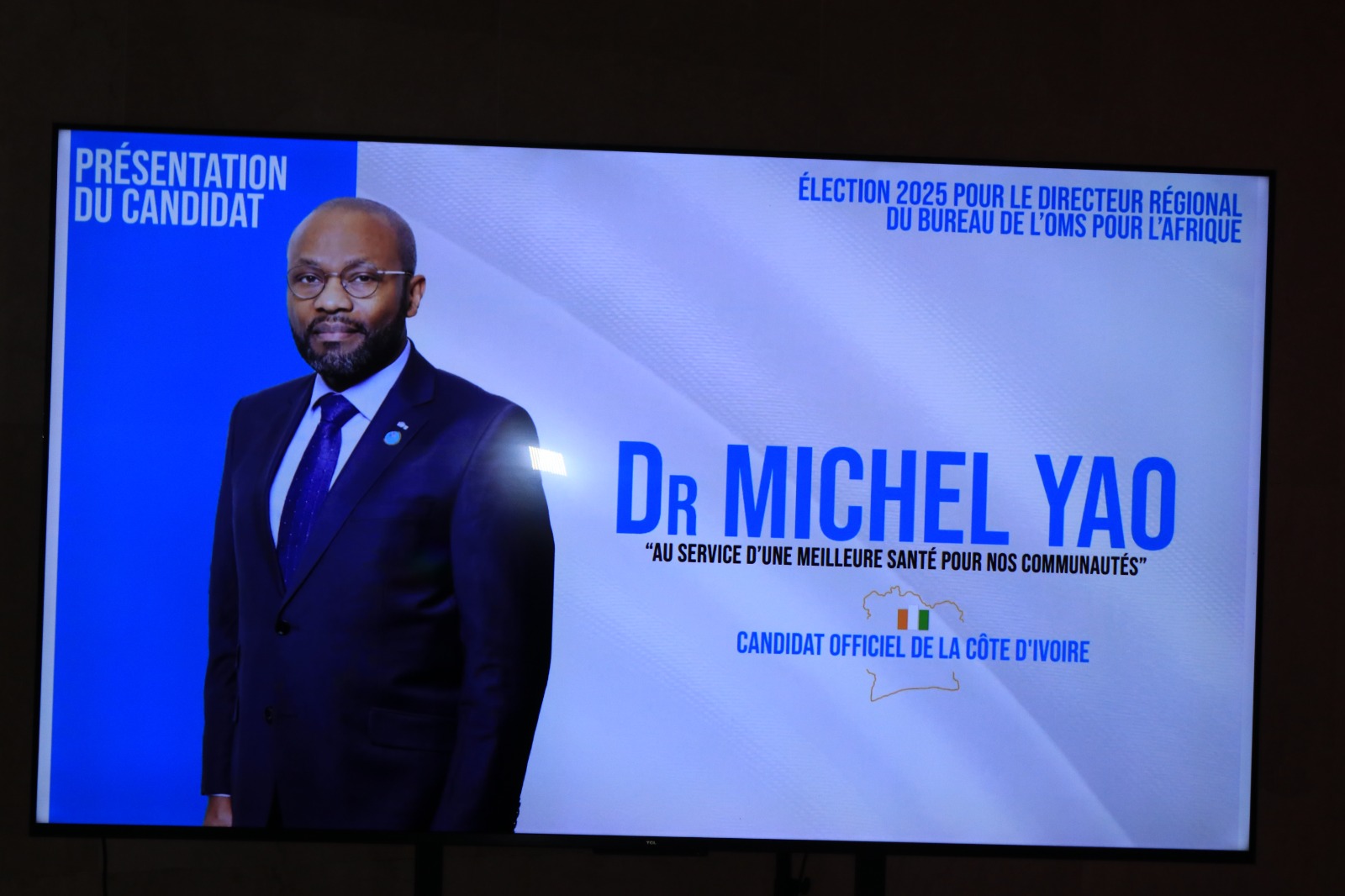 Présentation de Dr Michel Yao, candidat de la Côte d’Ivoire à la Direction régionale de l’OMS pour l’Afrique