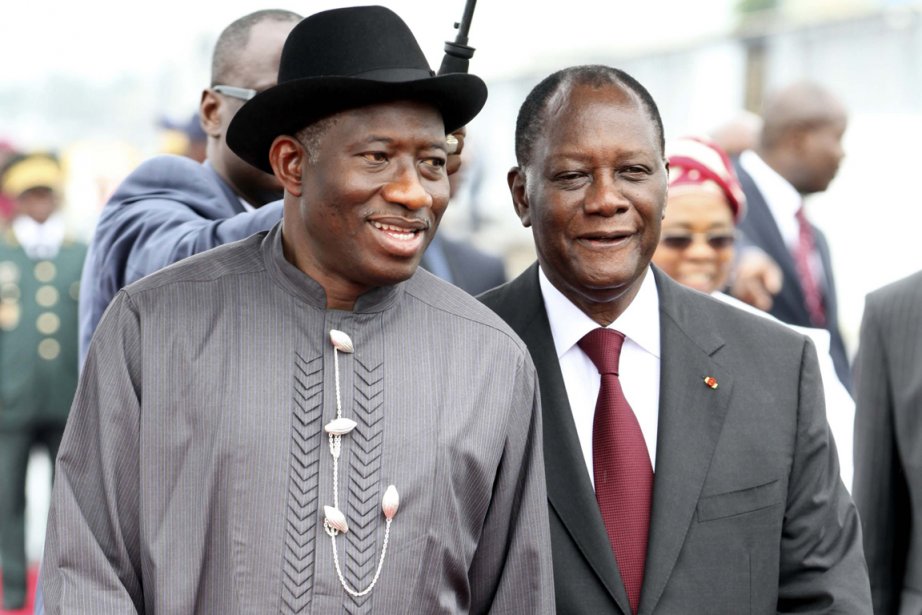 Goodluck Jonathan chez Alassane Ouattara, vendredi