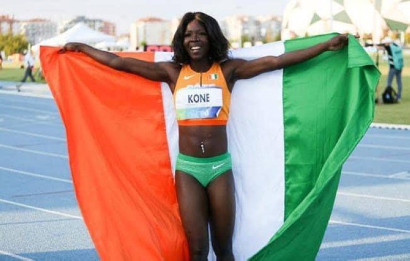 JO/Athlétisme : l'Ivoirienne Maboudou Koné rejoint sa compatriote Gbaï en 1/2 finale des 200 m dames