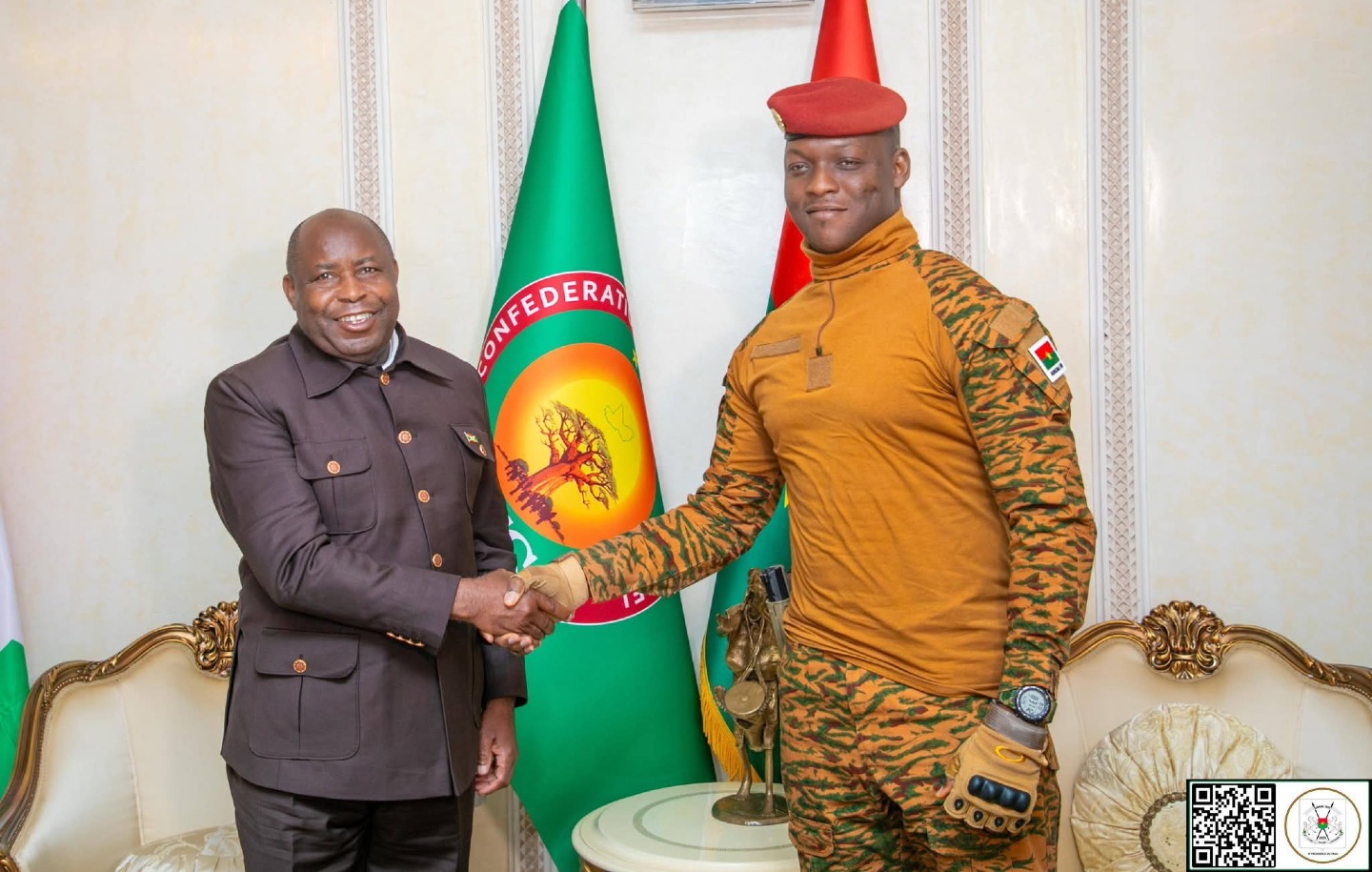 Le président de l’UA en visite au Burkina Faso