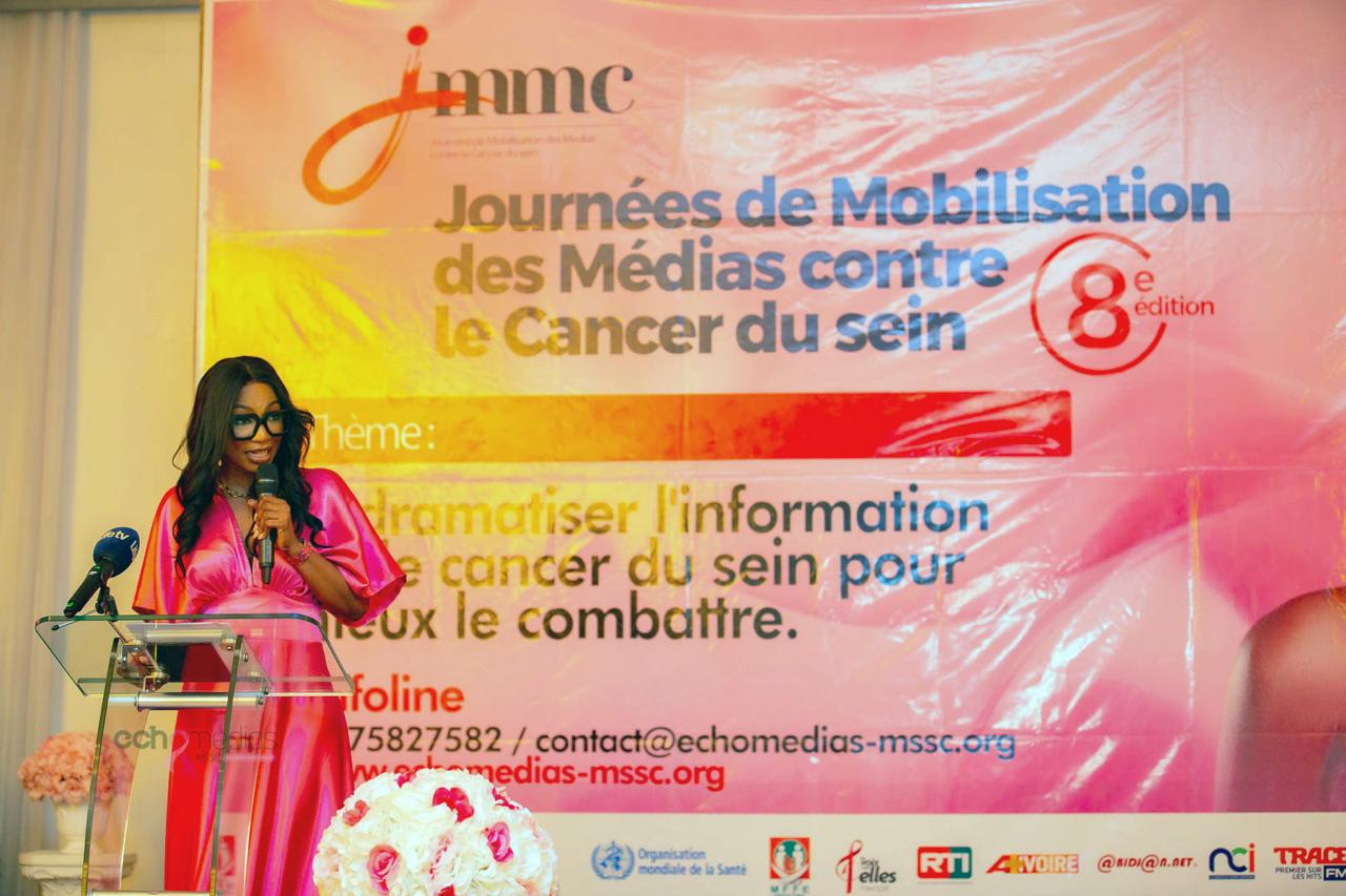 Dominique Ouattara aux côtés des journalistes dans la lutte contre le cancer du sein