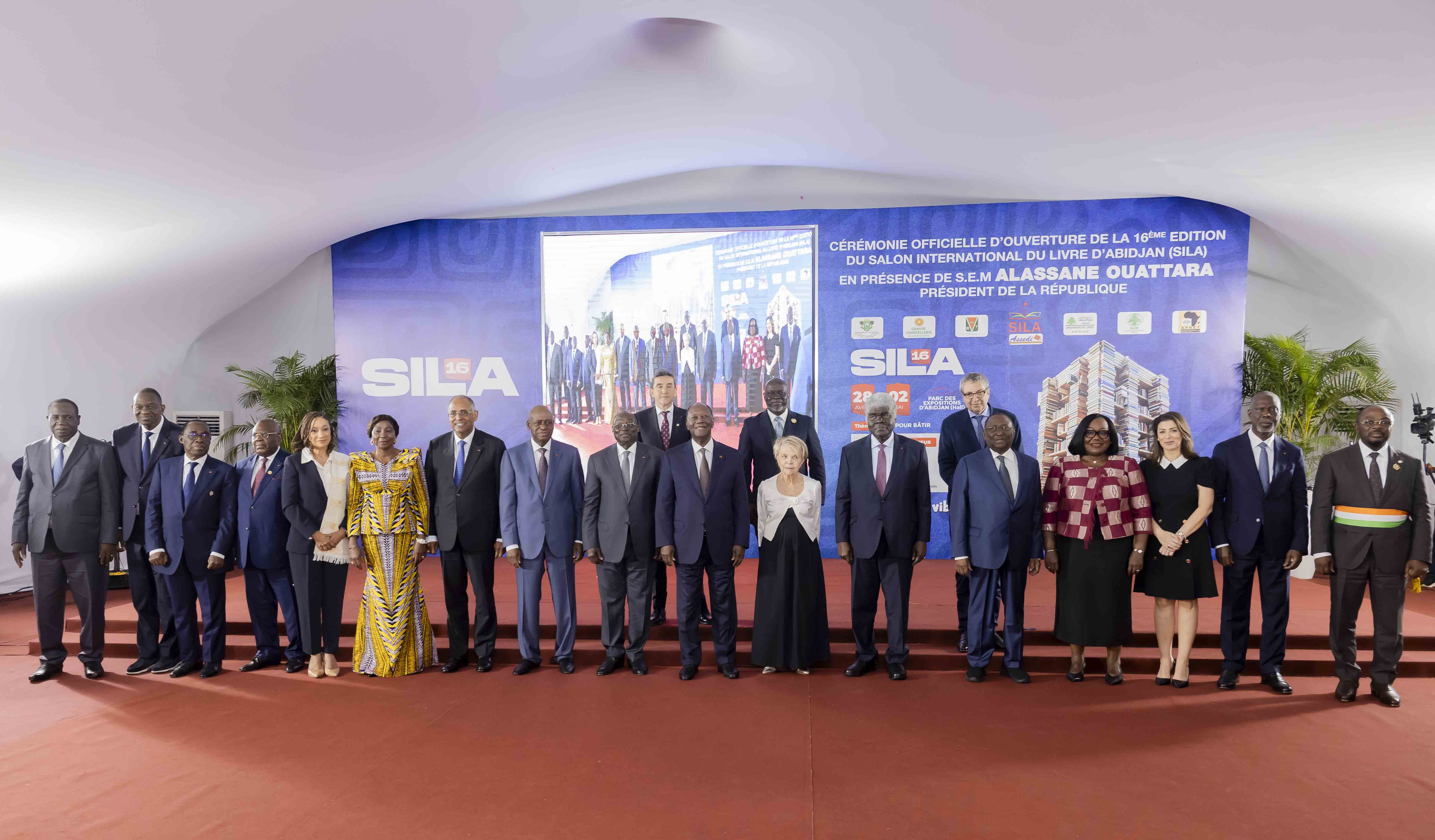 Alassane Ouattara à l’ouverture de la 16è édition du Salon du livre d’Abidjan