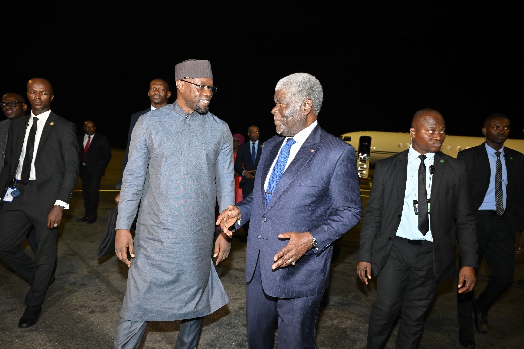 Le PM sénégalais Ousmane Sonko en visite de travail en Côte d'Ivoire