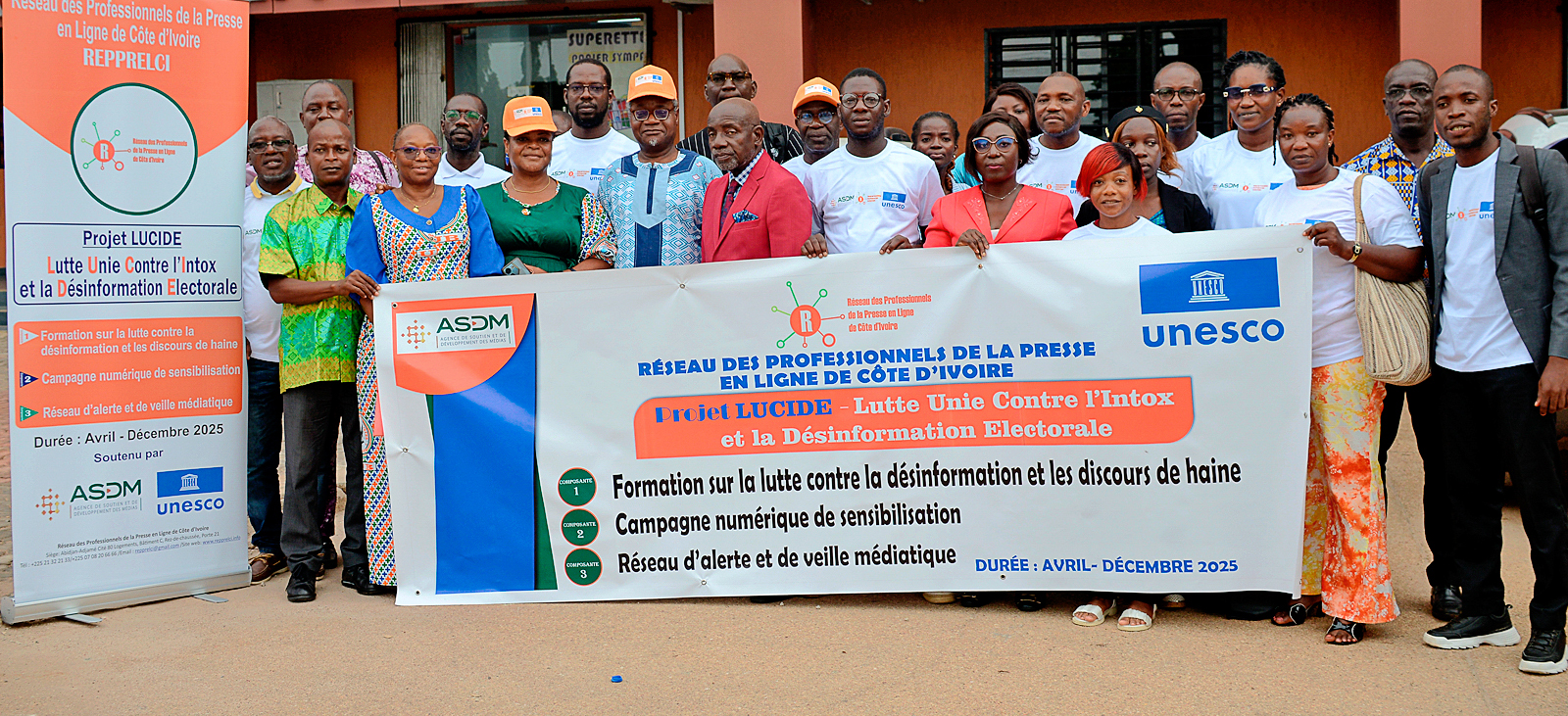Le REPPRELCI lance le projet LUCIDE pour lutter contre la désinformation électorale en Côte d'Ivoire